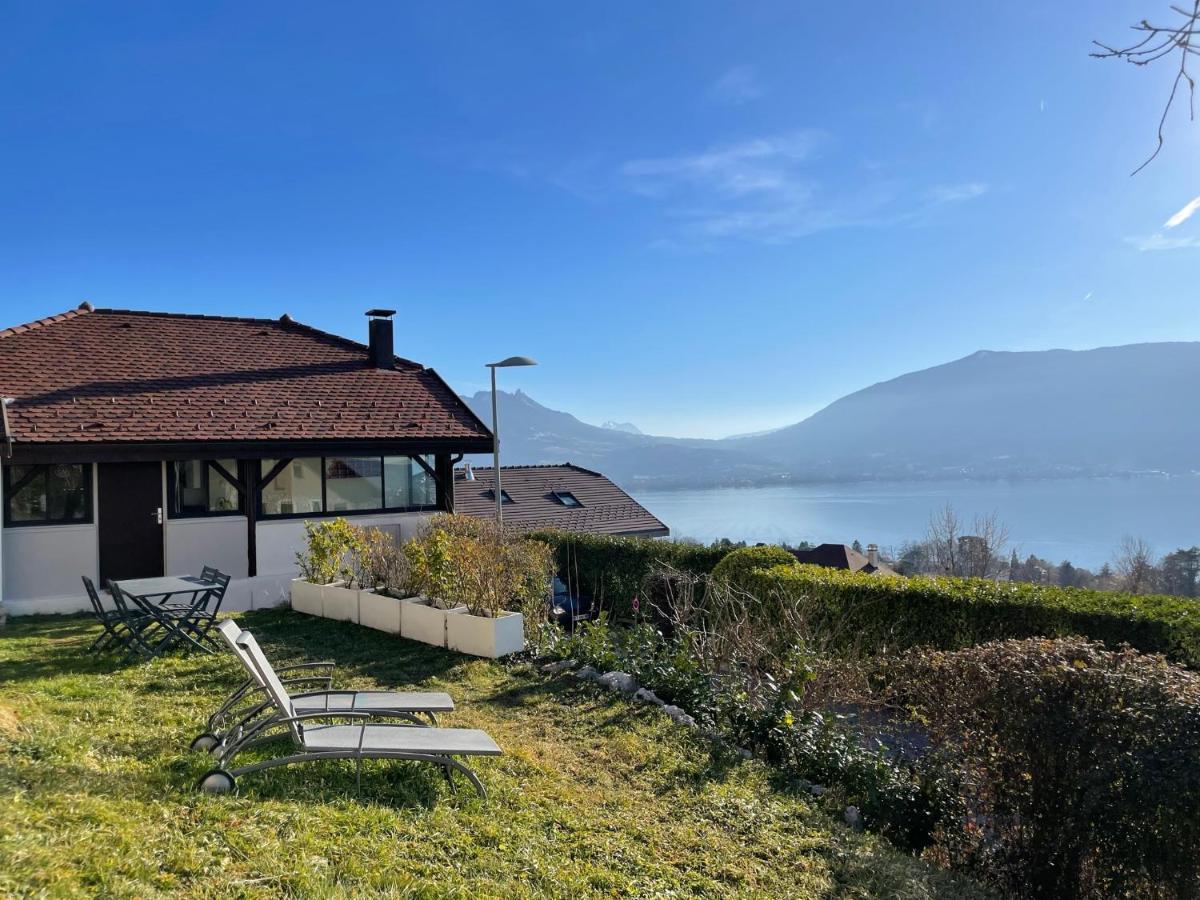 Maisonnette Vue Panoramique Lac D'Annecy Veyrier-du-Lac Exterior foto